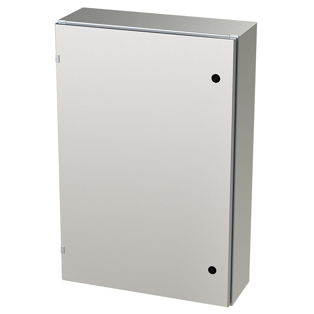 NEMA 4X Enclosure, Wallmount, 36" H x 24" W x 8" D, 304 Stainless Steel