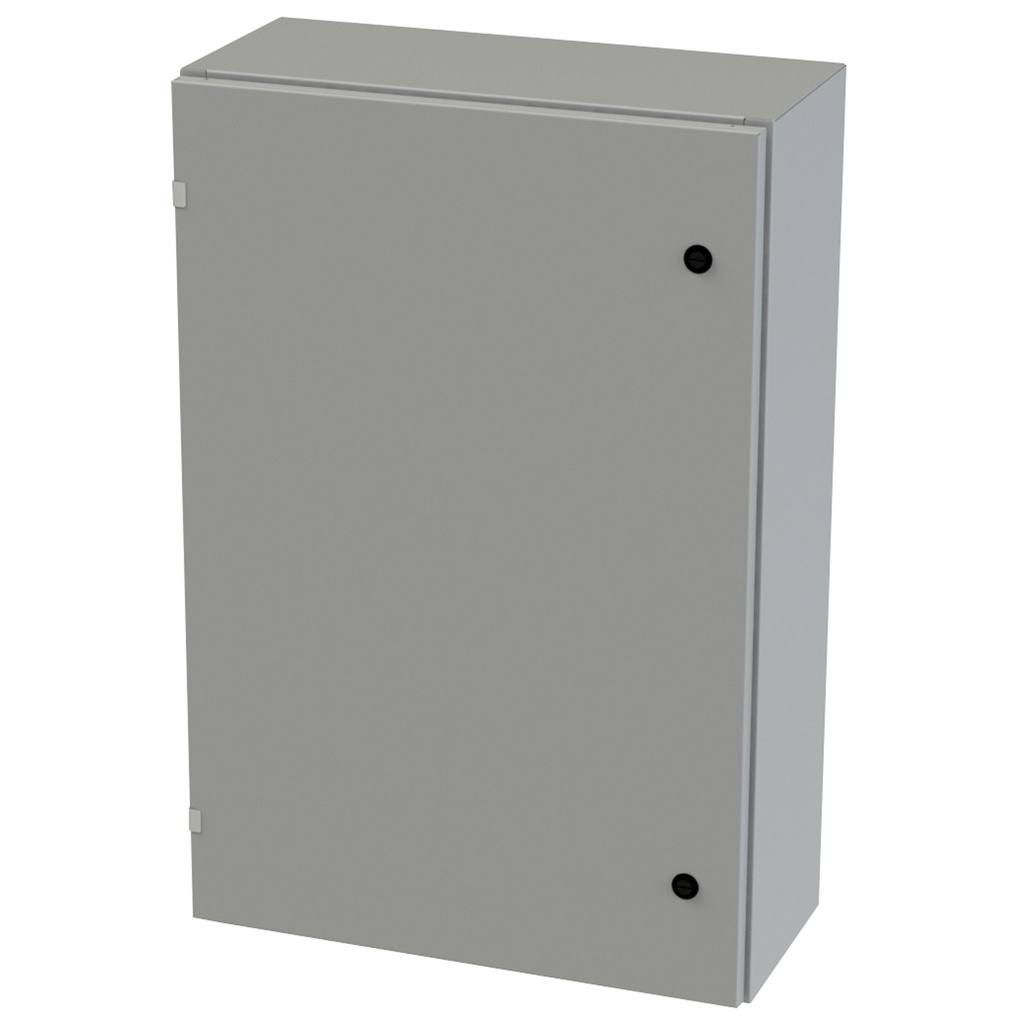 NEMA 3R, 4, 12 Enclosure, Wallmount, 36" H x 24" W x 10" D, Carbon Steel, Powder Coat gray, Heavy Duty