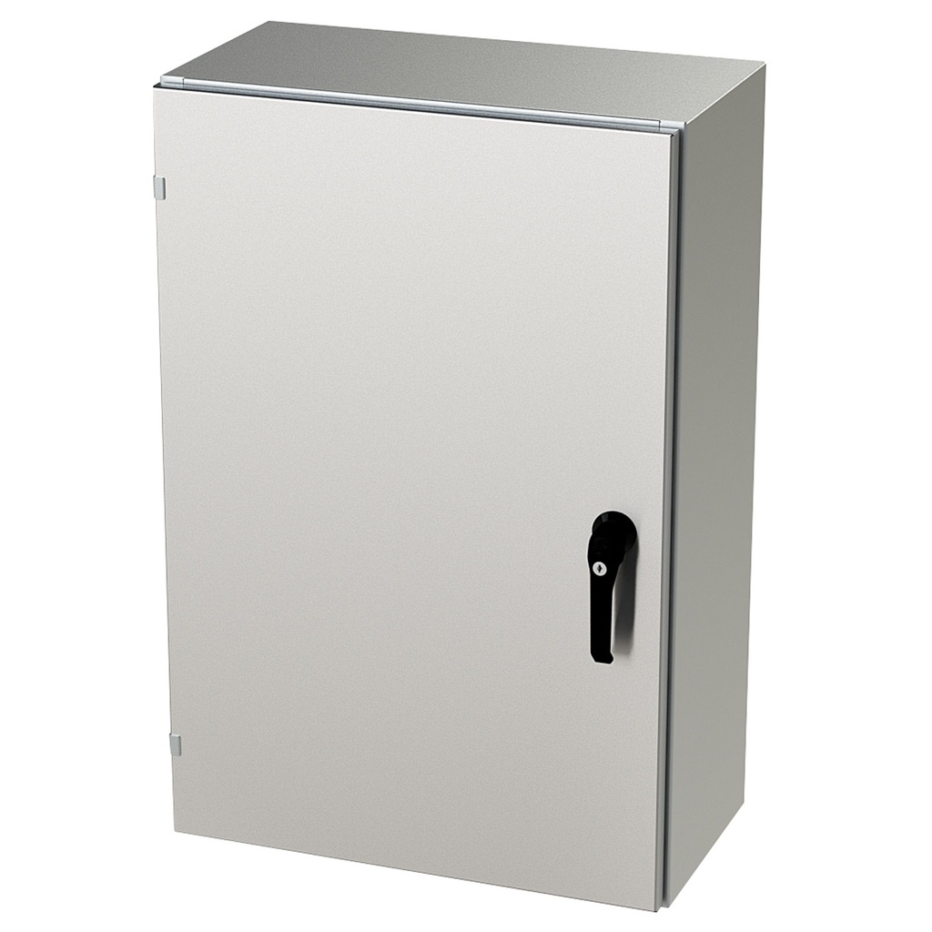 NEMA 4X Enclosure, Wallmount, 36" H x 24" W x 12" D, 304 Stainless Steel