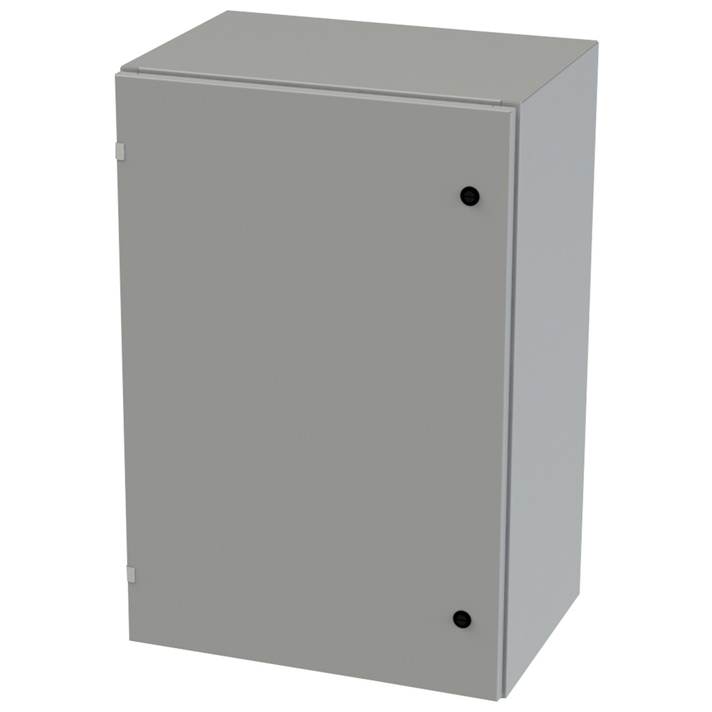 NEMA 3R, 4, 12 Enclosure, Wallmount, 36" H x 24" W x 16" D, Carbon Steel, Powder Coat gray, Heavy Duty