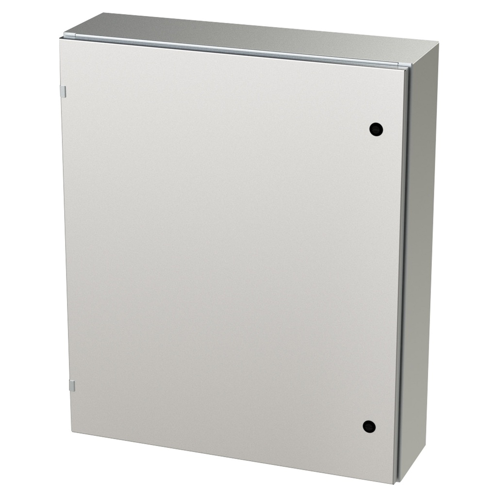 NEMA 4X Enclosure, Wallmount, 36" H x 30" W x 8" D, 304 Stainless Steel