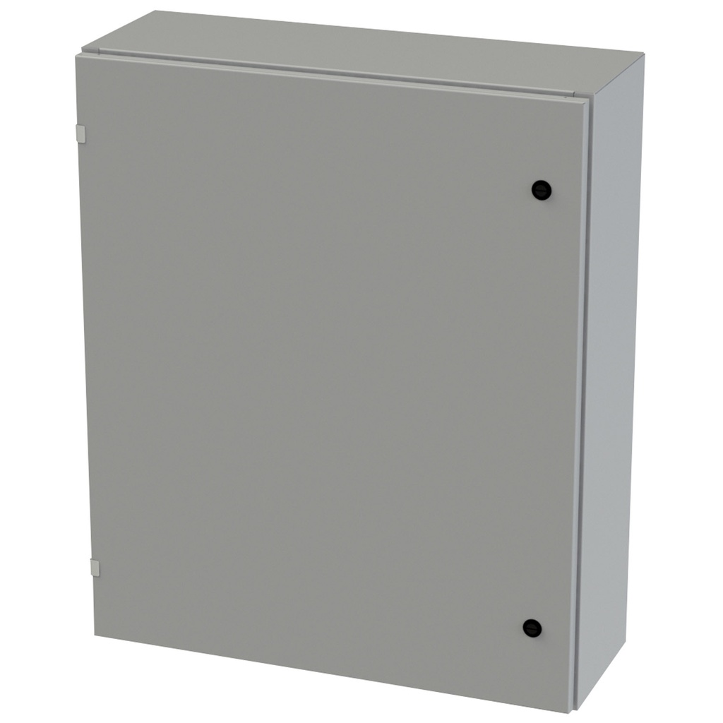 NEMA 3R, 4, 12 Enclosure, Wallmount, 36" H x 30" W x 10" D, Carbon Steel, Powder Coat gray, Heavy Duty