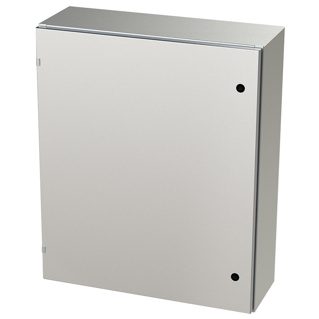 NEMA 4X Enclosure, Wallmount, 36" H x 30" W x 10" D, 304 Stainless Steel