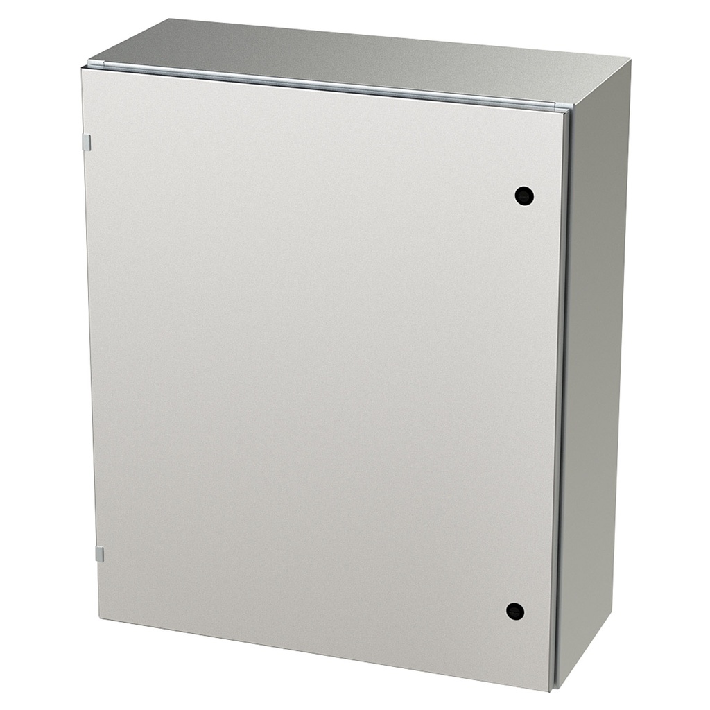 NEMA 4X Enclosure, Wallmount, 36" H x 30" W x 12" D, 304 Stainless Steel