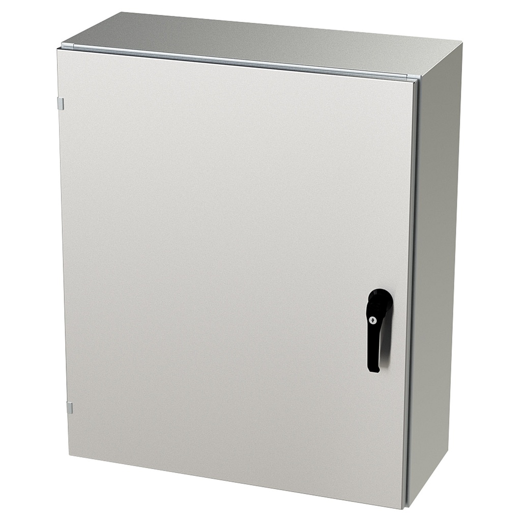 NEMA 4X Enclosure, Wallmount, 36" H x 30" W x 12" D, 304 Stainless Steel