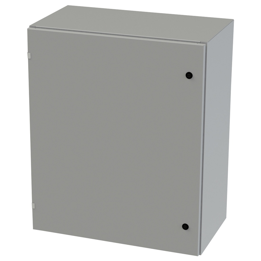 NEMA 3R, 4, 12 Enclosure, Wallmount, 36" H x 30" W x 16" D, Carbon Steel, Powder Coat gray, Heavy Duty