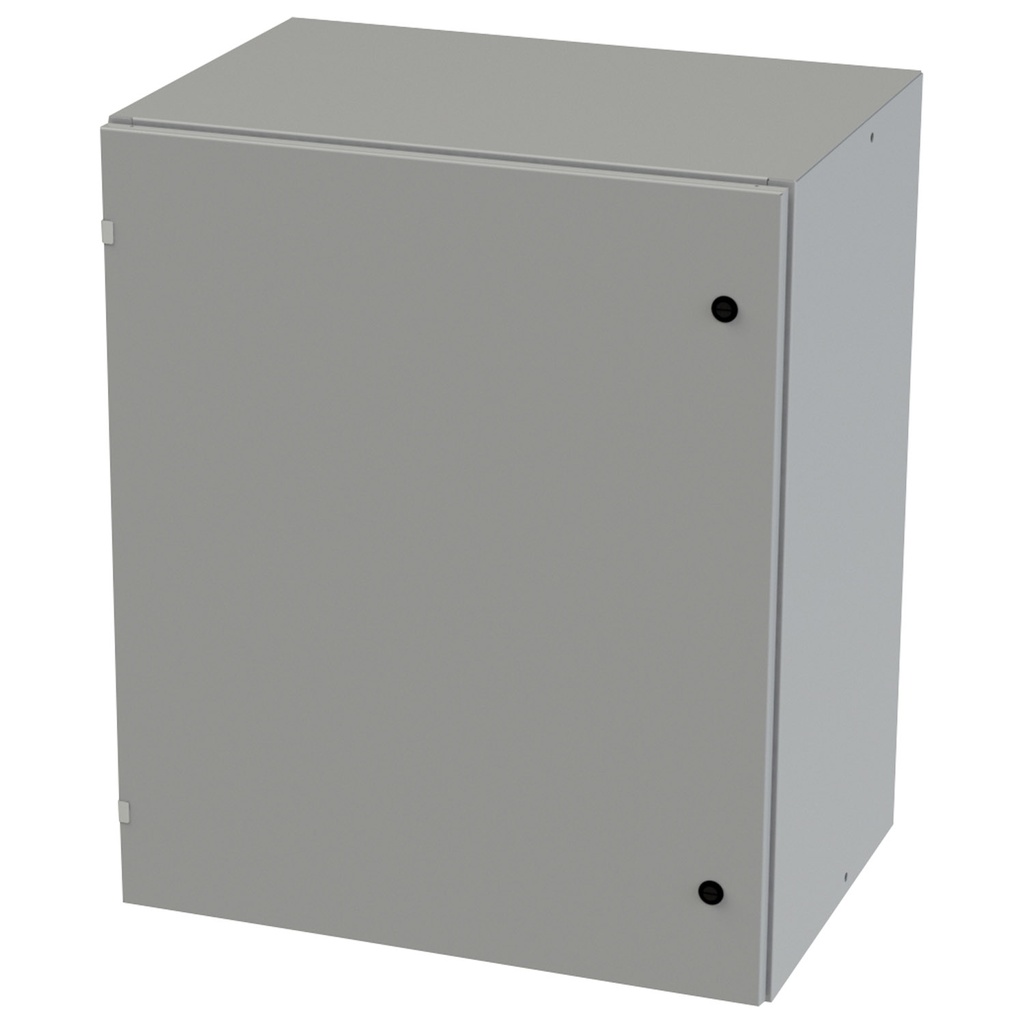 NEMA 3R, 4, 12 Enclosure, Wallmount, 36" H x 30" W x 20" D, Carbon Steel, Powder Coat gray, Heavy Duty