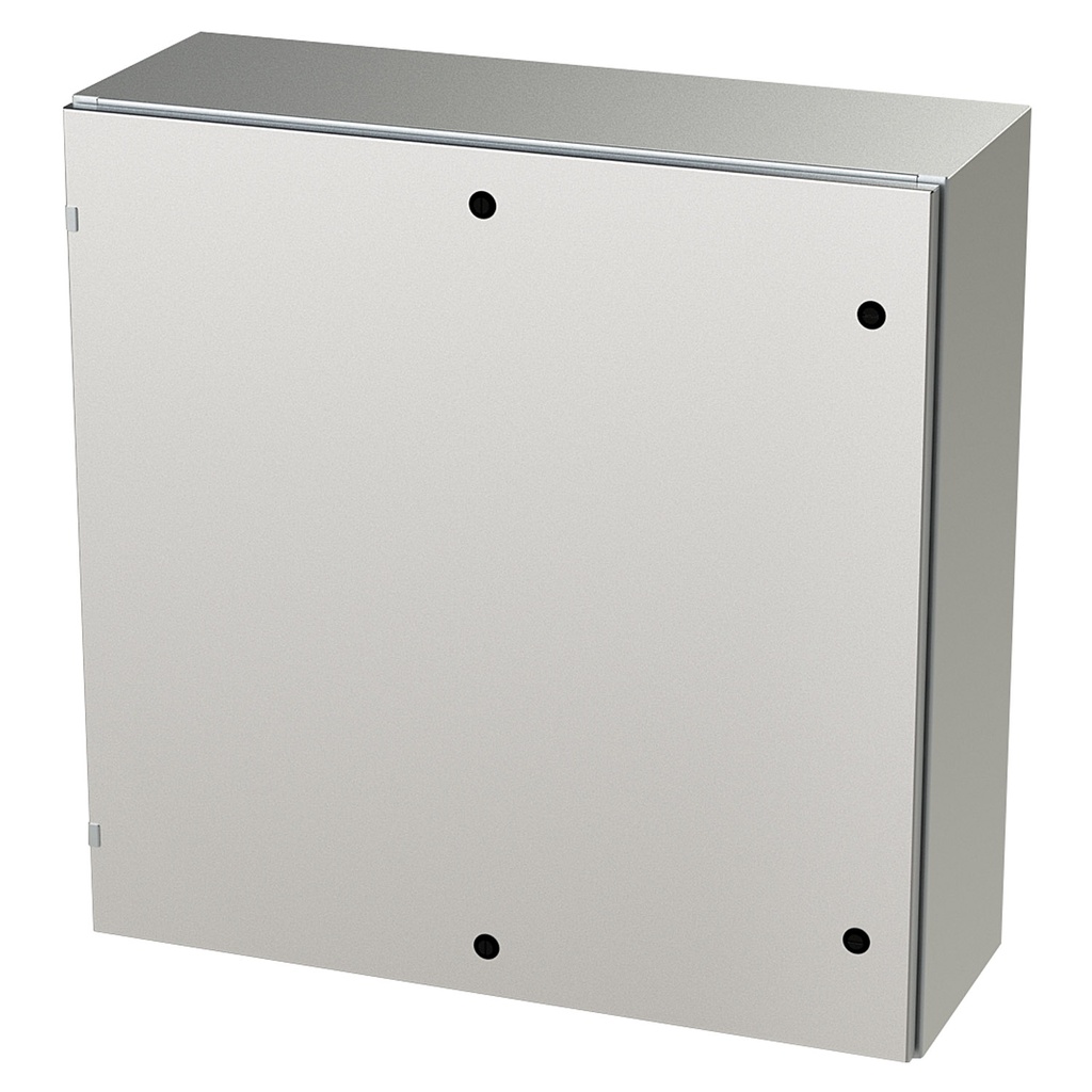 NEMA 4X Enclosure, Wallmount, 36" H x 36" W x 12" D, 304 Stainless Steel