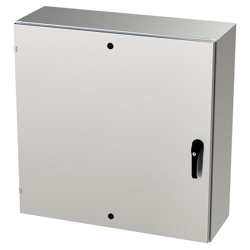 NEMA 4X Enclosure, Wallmount, 36" H x 36" W x 12" D, 304 Stainless Steel