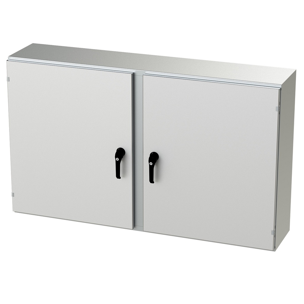 NEMA 4X Enclosure, Wallmount, 36" H x 60" W x 12" D, 304 Stainless Steel