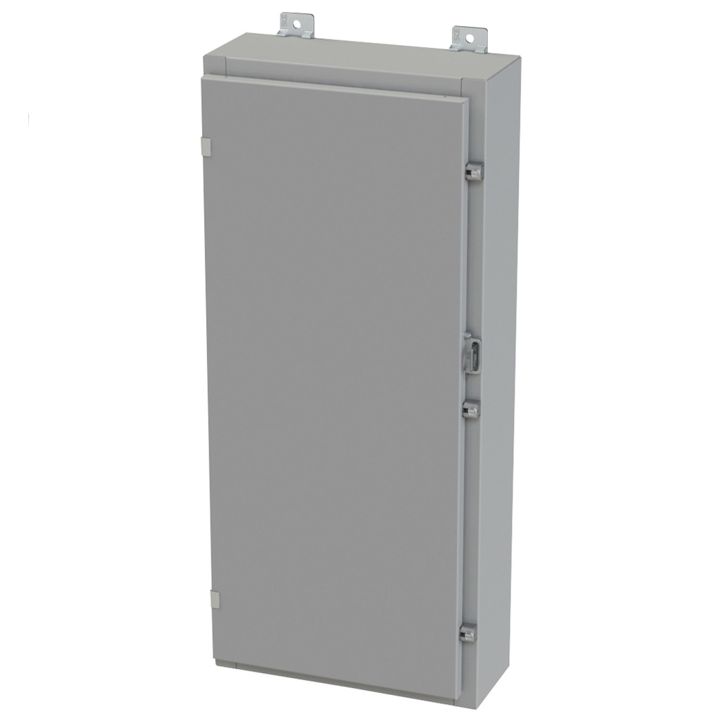 NEMA 3R, 4, 12 Enclosure, Wallmount, 36" H x 16" W x 6" D, Carbon Steel, Powder Coat gray