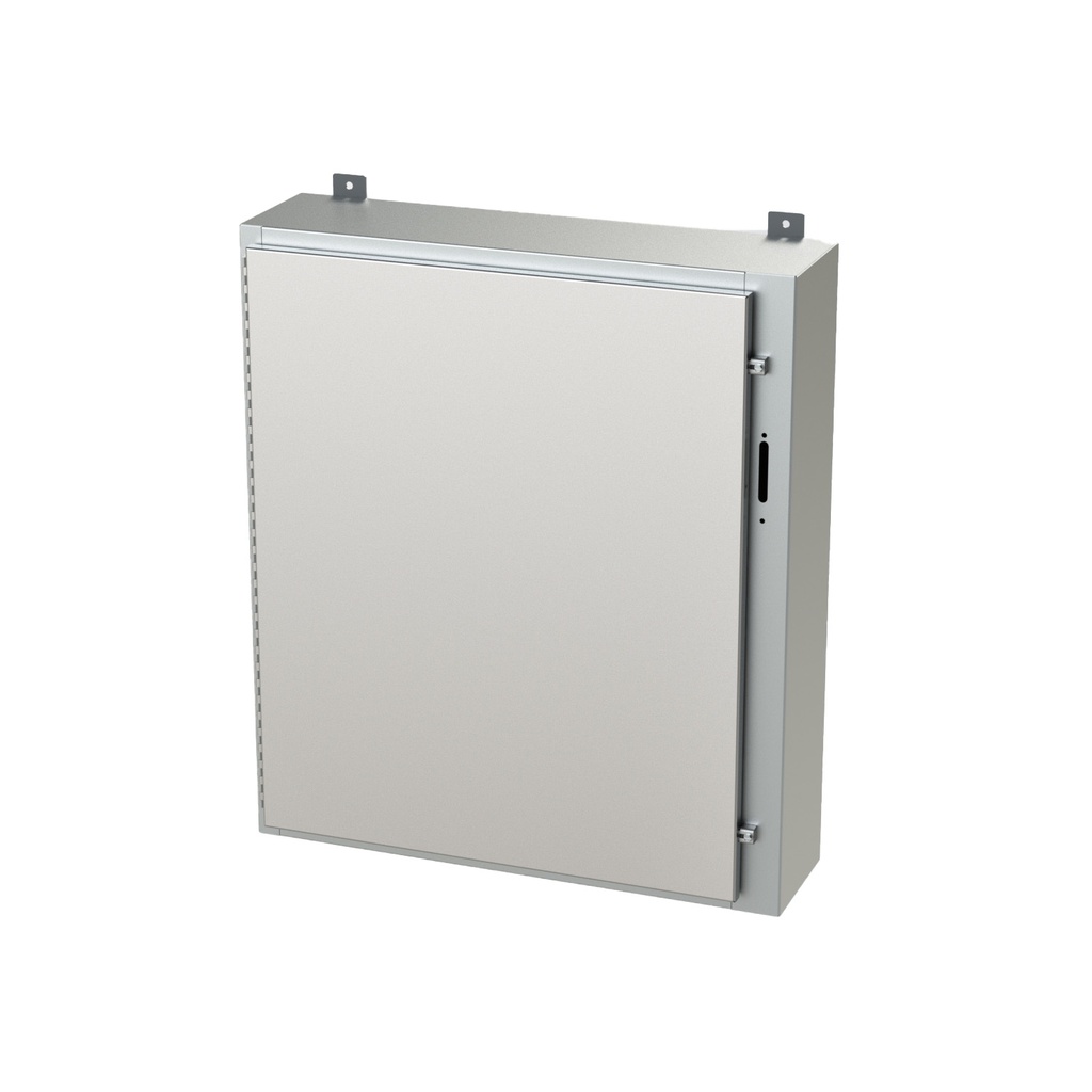 NEMA 4X Enclosure, Wallmount, 36" H x 25" W x 8" D, 304 Stainless Steel