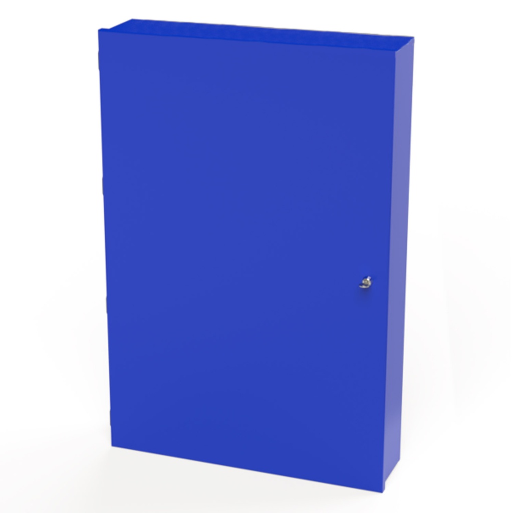 NEMA 1 Enclosure, Wallmount, 36" H x 24" W x 6" D, Carbon Steel, Powder Coat Blue