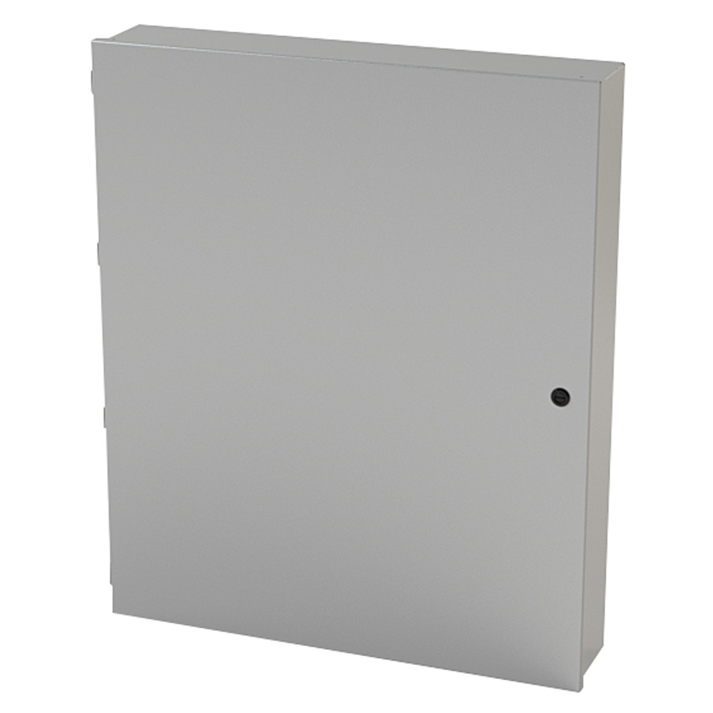 NEMA 1 Enclosure, Wallmount, 36" H x 30" W x 6" D, Carbon Steel, Powder Coat gray