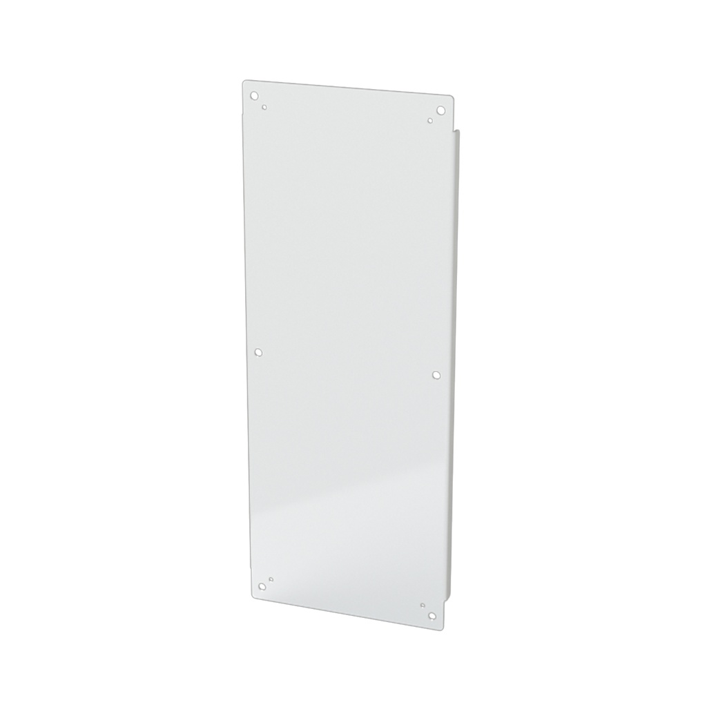 Enclosure Sub-Panel, 33" H x 13" W, Carbon Steel, Powder Coat White