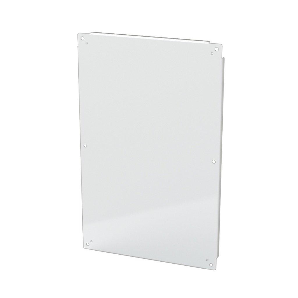 Enclosure Sub-Panel, 33" H x 21" W, Carbon Steel, Powder Coat White