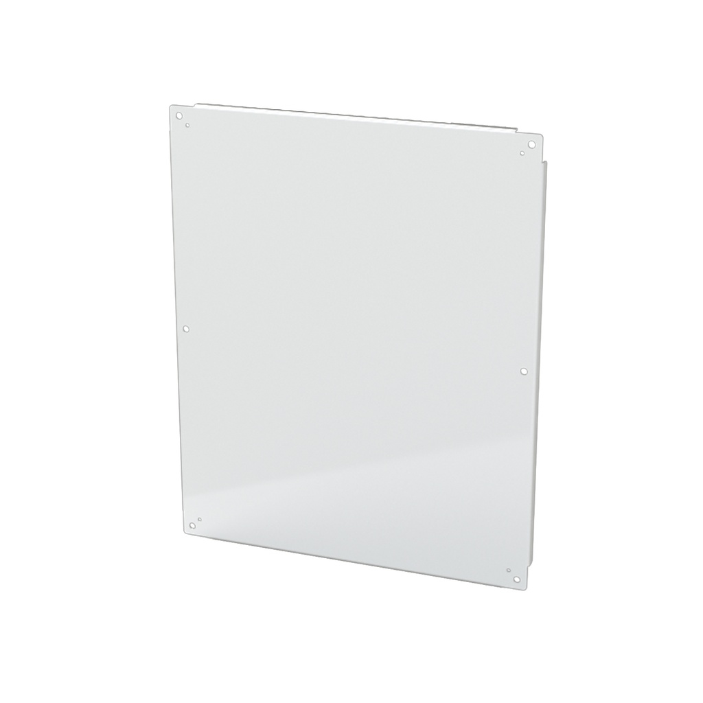 Enclosure Sub-Panel, 33" H x 27" W, Carbon Steel, Powder Coat White