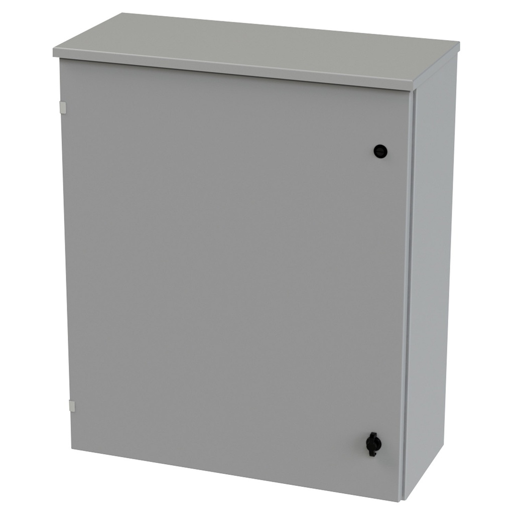 NEMA 3R Enclosure, Wallmount, 36" H x 30" W x 12" D, Galvannealed Steel, gray