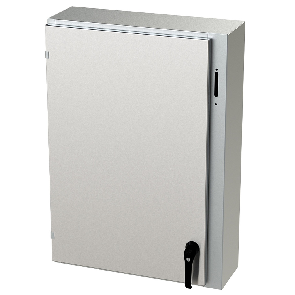 NEMA 4X Enclosure, Wallmount, 36" H x 25" W x 8" D, 304 Stainless Steel