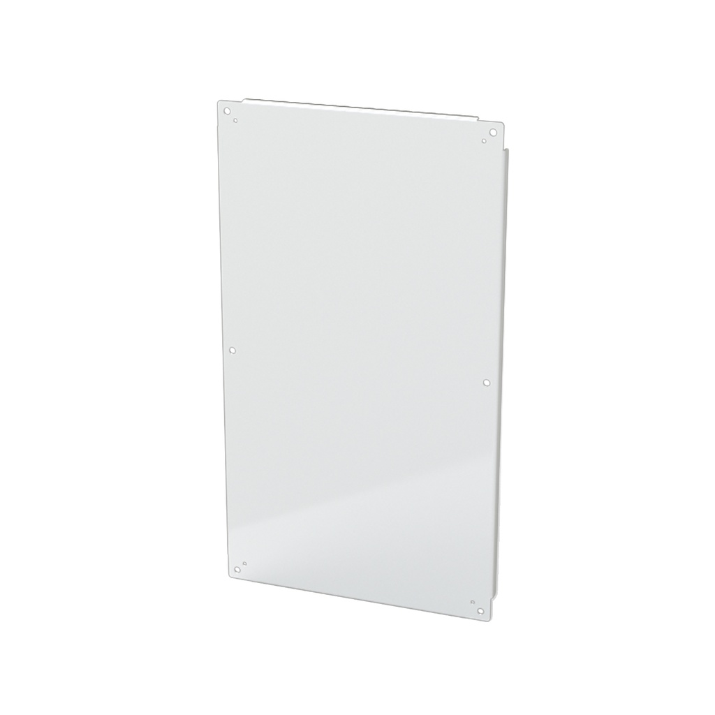 Enclosure Sub-Panel, 37" H x 21" W, Carbon Steel, Powder Coat White