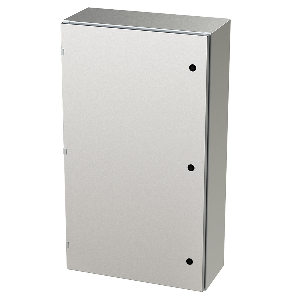 NEMA 4X Enclosure, Wallmount, 42" H x 24" W x 10" D, 304 Stainless Steel