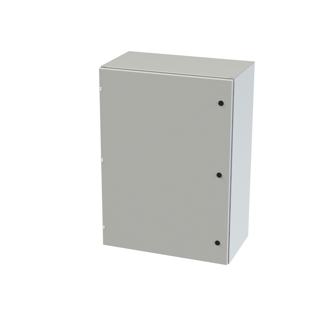 NEMA 3R, 4, 12 Enclosure, Wallmount, 42" H x 36" W x 16" D, Carbon Steel, Powder Coat gray, Heavy Duty