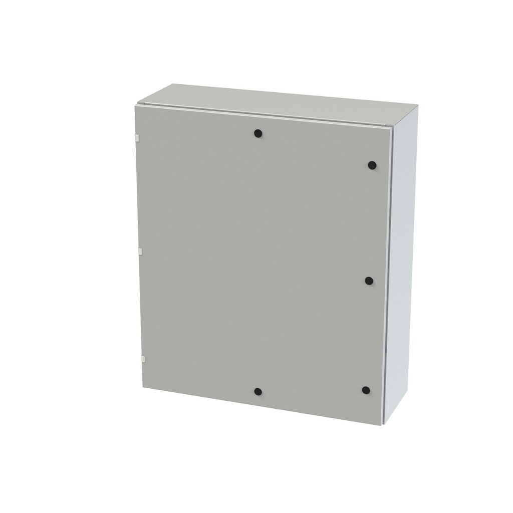 NEMA 3R, 4, 12 Enclosure, Wallmount, 42" H x 36" W x 12" D, Carbon Steel, Powder Coat gray, Heavy Duty