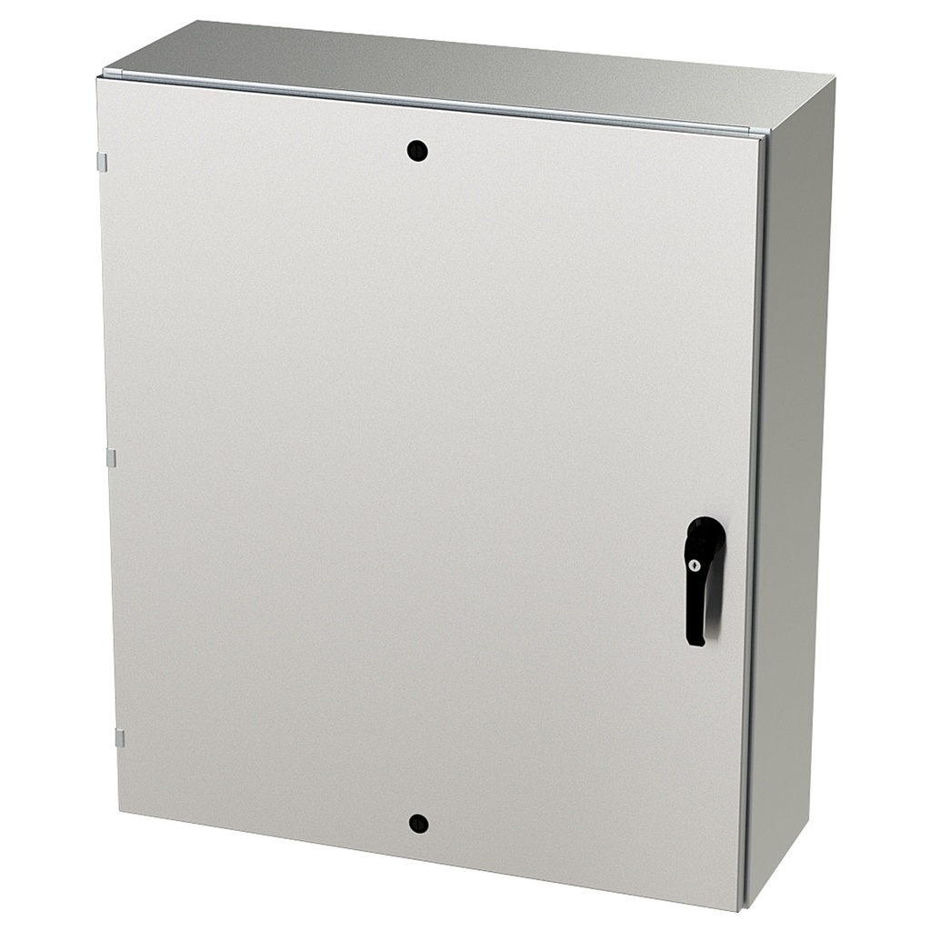 NEMA 4X Enclosure, Wallmount, 42" H x 36" W x 12" D, 304 Stainless Steel