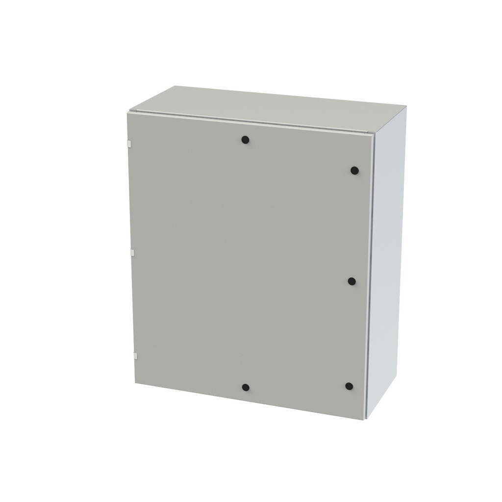 NEMA 3R, 4, 12 Enclosure, Wallmount, 42" H x 36" W x 16" D, Carbon Steel, Powder Coat gray, Heavy Duty