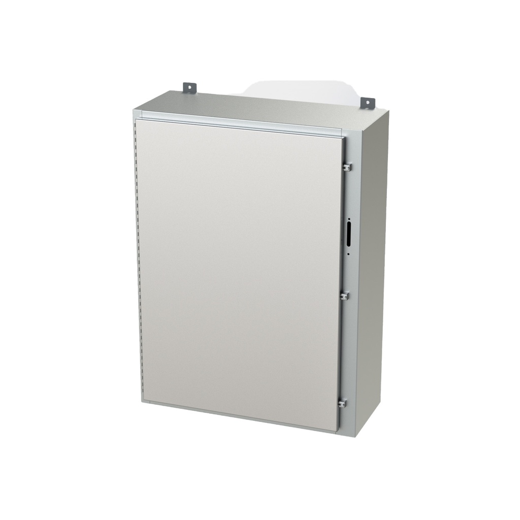 NEMA 4X Enclosure, Wallmount, 42" H x 31" W x 12" D, 304 Stainless Steel