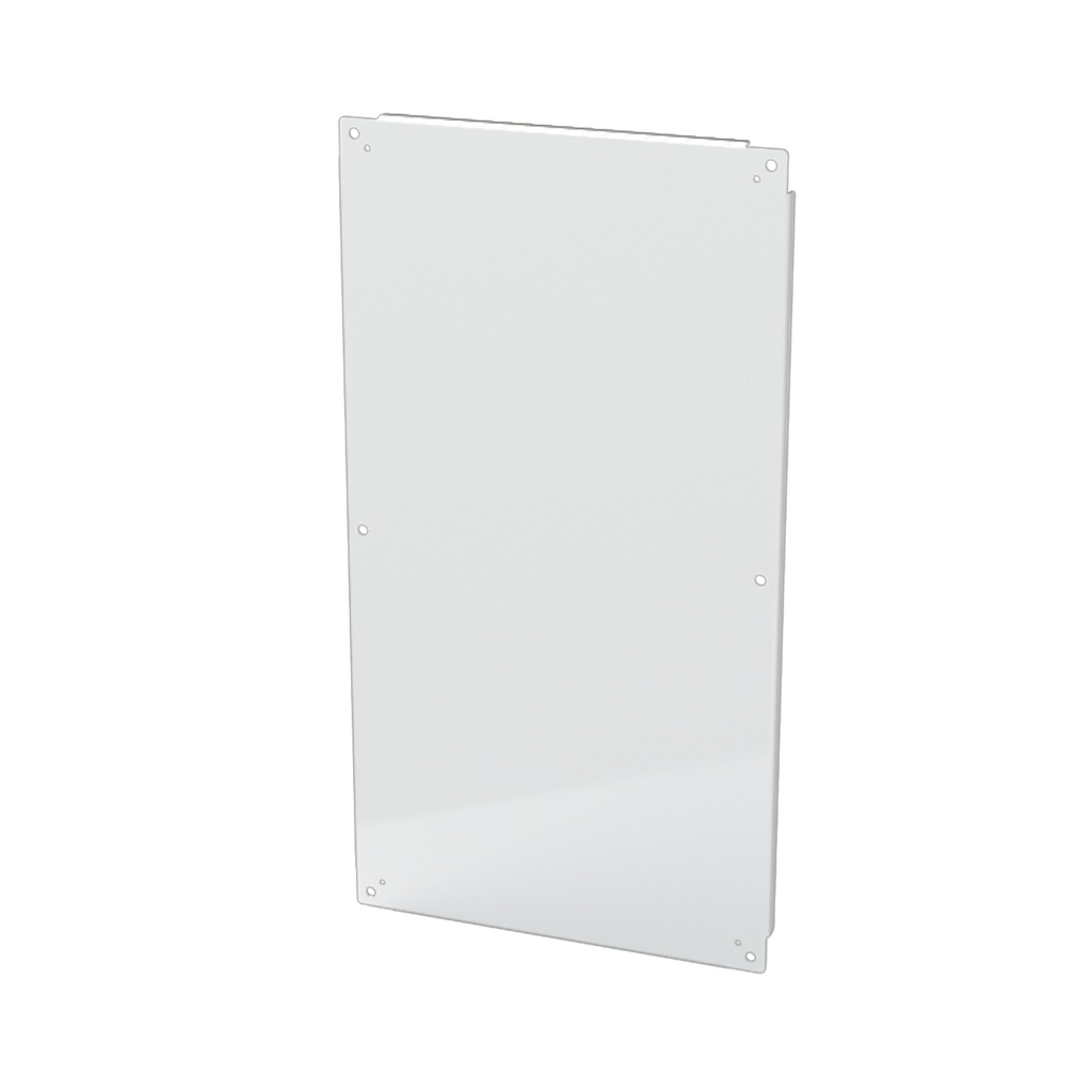 Enclosure Sub-Panel, 39" H x 21" W, Carbon Steel, Powder Coat White