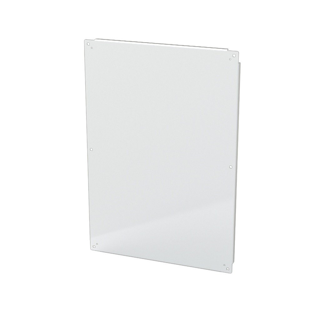 Enclosure Sub-Panel, 39" H x 27" W, Carbon Steel, Powder Coat White