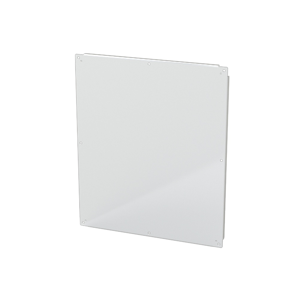 Enclosure Sub-Panel, 39" H x 33" W, Carbon Steel, Powder Coat White