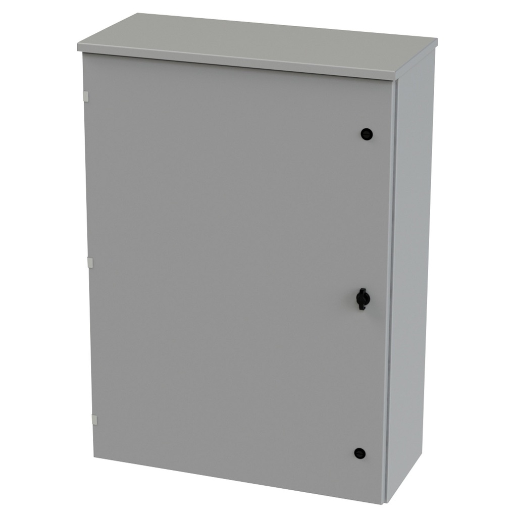 NEMA 3R Enclosure, Wallmount, 42" H x 30" W x 12" D, Galvannealed Steel, gray