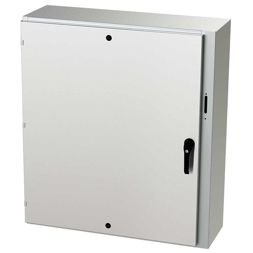 NEMA 4X Enclosure, Wallmount, 42" H x 37" W x 12" D, 304 Stainless Steel