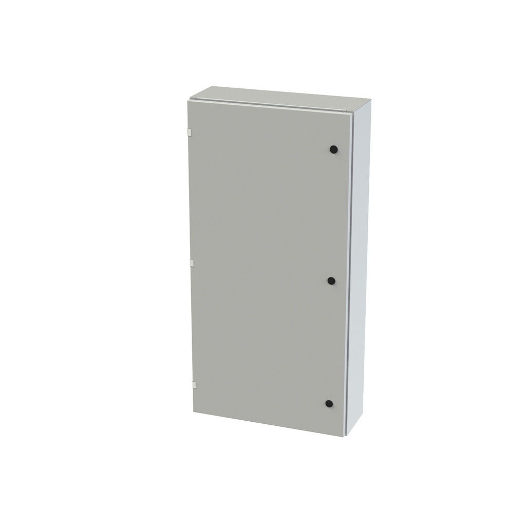 NEMA 3R, 4, 12 Enclosure, Wallmount, 48" H x 24" W x 8" D, Carbon Steel, Powder Coat gray, Heavy Duty