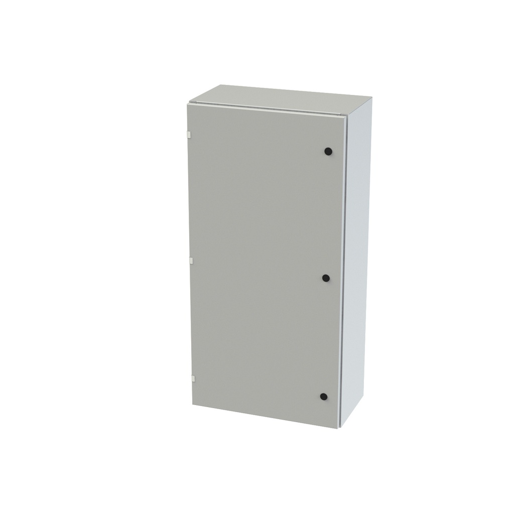 NEMA 3R, 4, 12 Enclosure, Wallmount, 48" H x 24" W x 12" D, Carbon Steel, Powder Coat gray, Heavy Duty