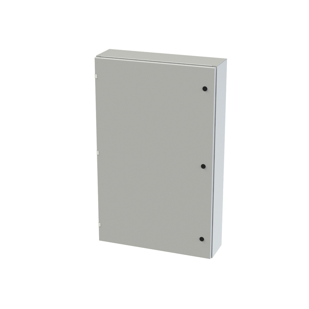 NEMA 3R, 4, 12 Enclosure, Wallmount, 48" H x 30" W x 8" D, Carbon Steel, Powder Coat gray, Heavy Duty