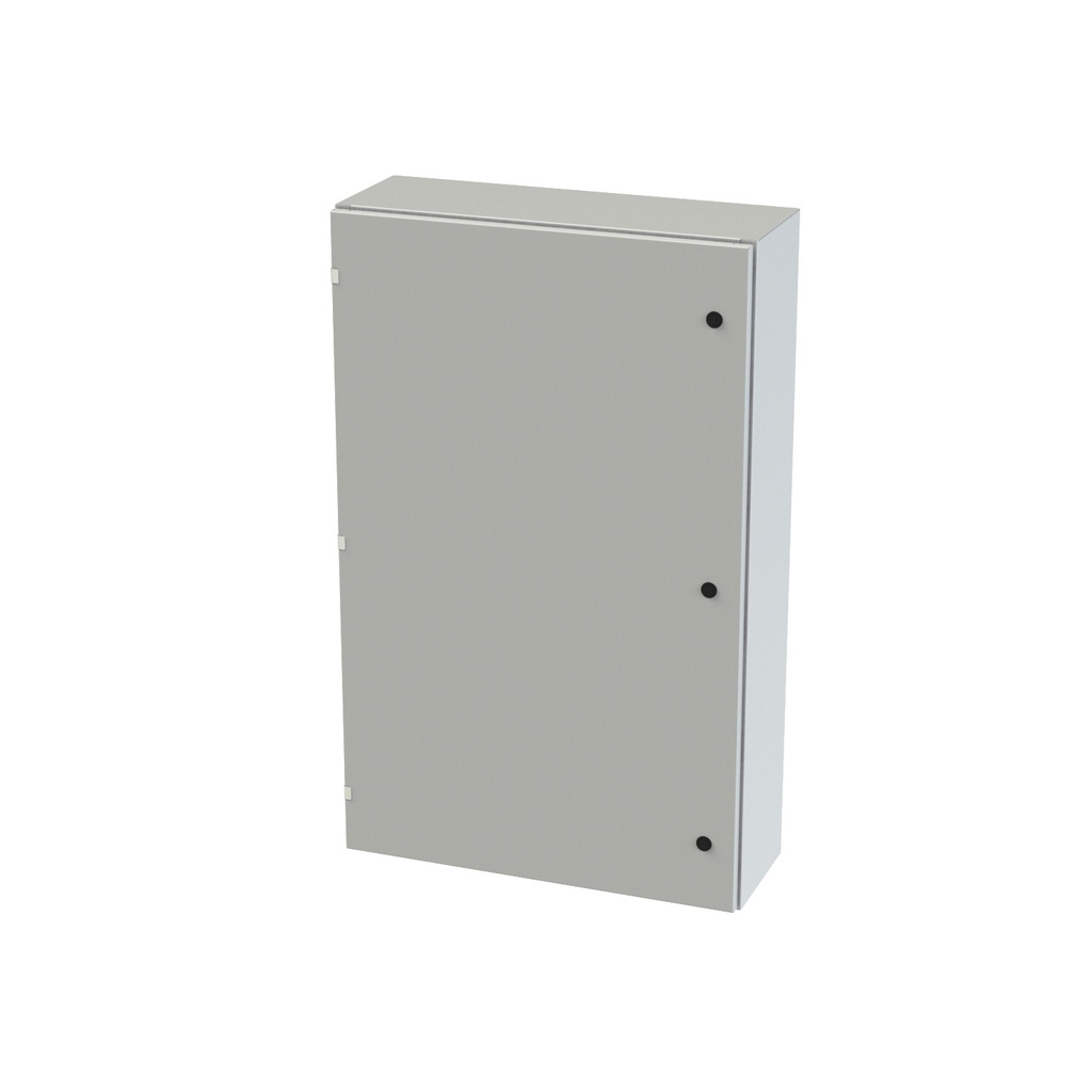 NEMA 3R, 4, 12 Enclosure, Wallmount, 48" H x 30" W x 10" D, Carbon Steel, Powder Coat gray, Heavy Duty