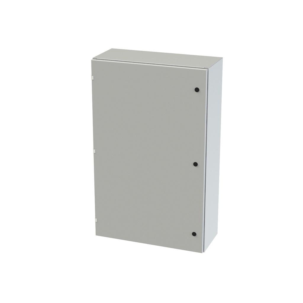 NEMA 3R, 4, 12 Enclosure, Wallmount, 48" H x 30" W x 12" D, Carbon Steel, Powder Coat gray, Heavy Duty