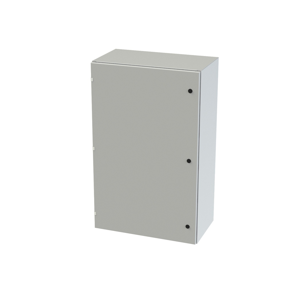 NEMA 3R, 4, 12 Enclosure, Wallmount, 48" H x 30" W x 16" D, Carbon Steel, Powder Coat gray, Heavy Duty