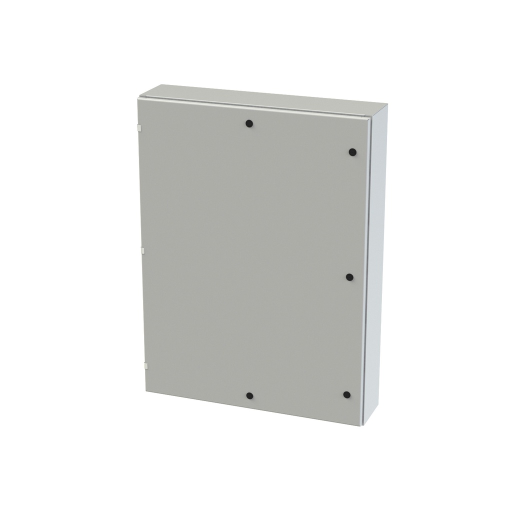 NEMA 3R, 4, 12 Enclosure, Wallmount, 48" H x 36" W x 8" D, Carbon Steel, Powder Coat gray, Heavy Duty