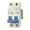 16 Amp, 2 Pole, 480V AC, 125V DC, Trip Curve: D, DIN Rail Mount-Miniature Circuit Breaker, UL1077