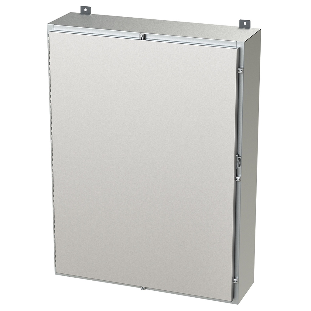 NEMA 4X Enclosure, Wallmount, 48" H x 36" W x 10" D, 304 Stainless Steel