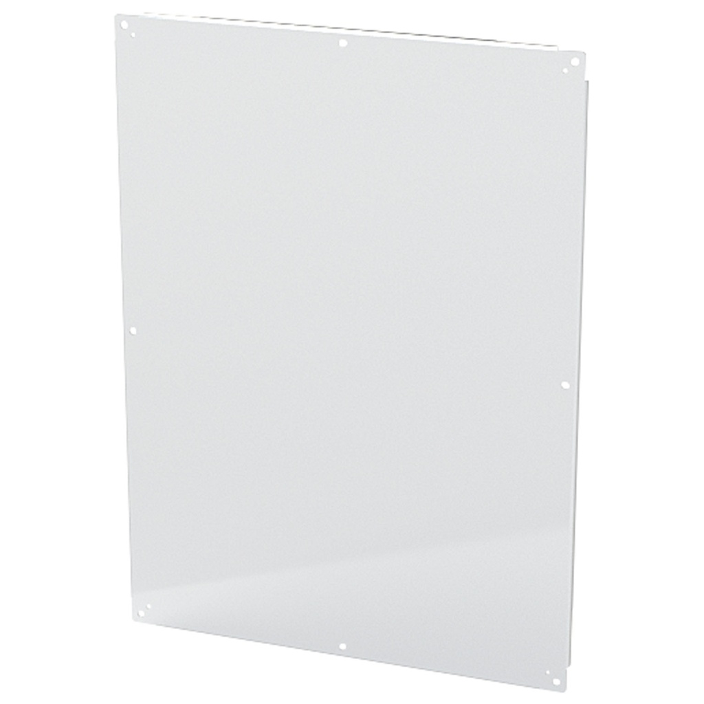 Enclosure Sub-Panel, 45" H x 33" W, Carbon Steel, Powder Coat White