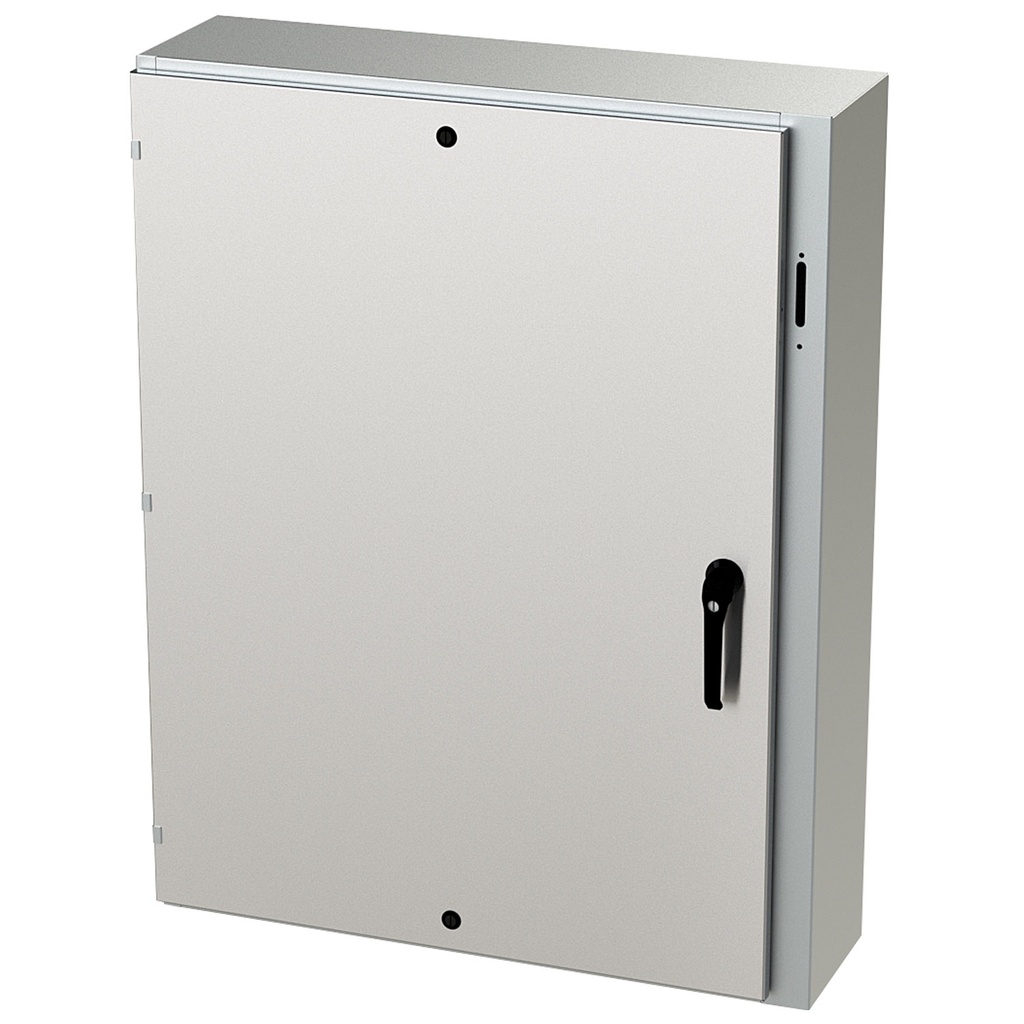 NEMA 4X Enclosure, Wallmount, 48" H x 37" W x 10" D, 304 Stainless Steel