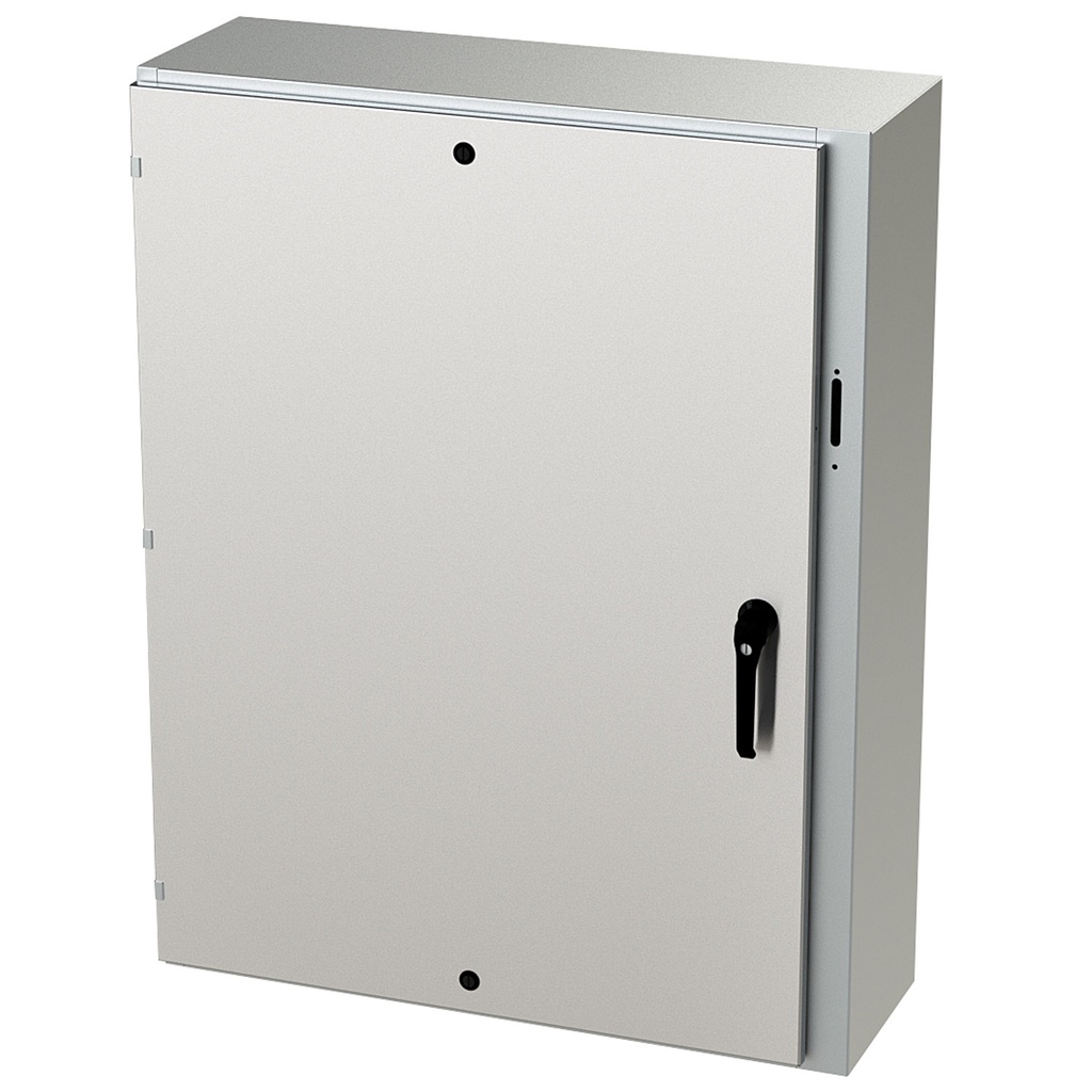 NEMA 4X Enclosure, Wallmount, 48" H x 37" W x 12" D, 304 Stainless Steel