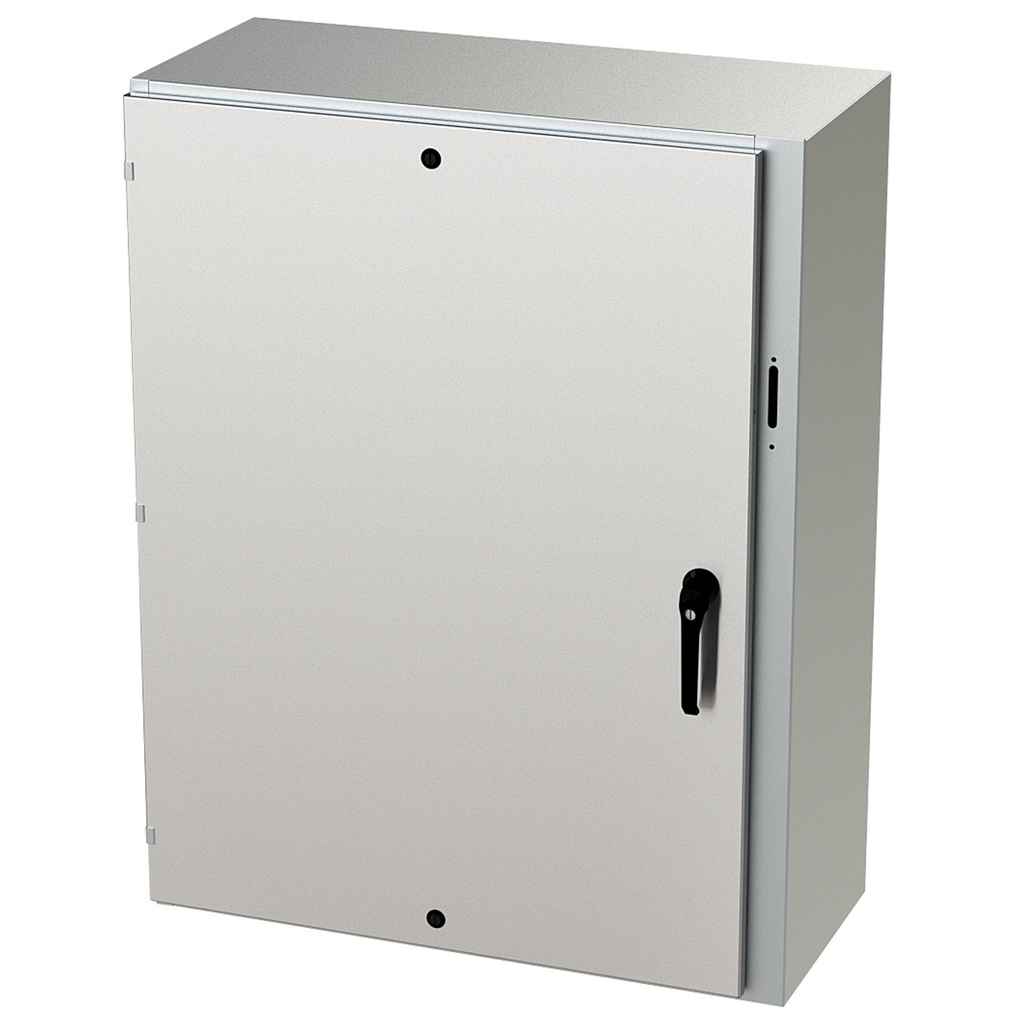 NEMA 4X Enclosure, Wallmount, 48" H x 37" W x 16" D, 304 Stainless Steel