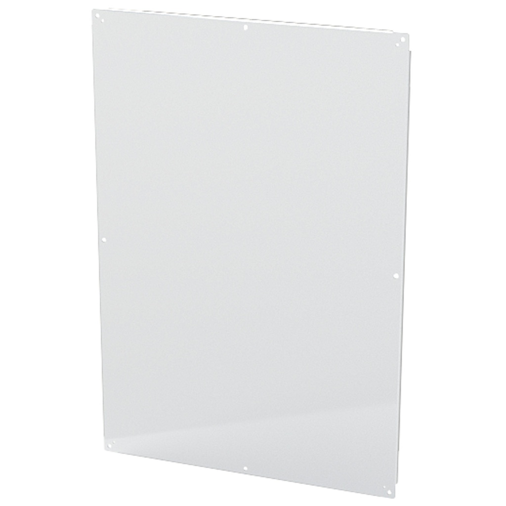 Enclosure Sub-Panel, 56" H x 38" W, Carbon Steel, Powder Coat White