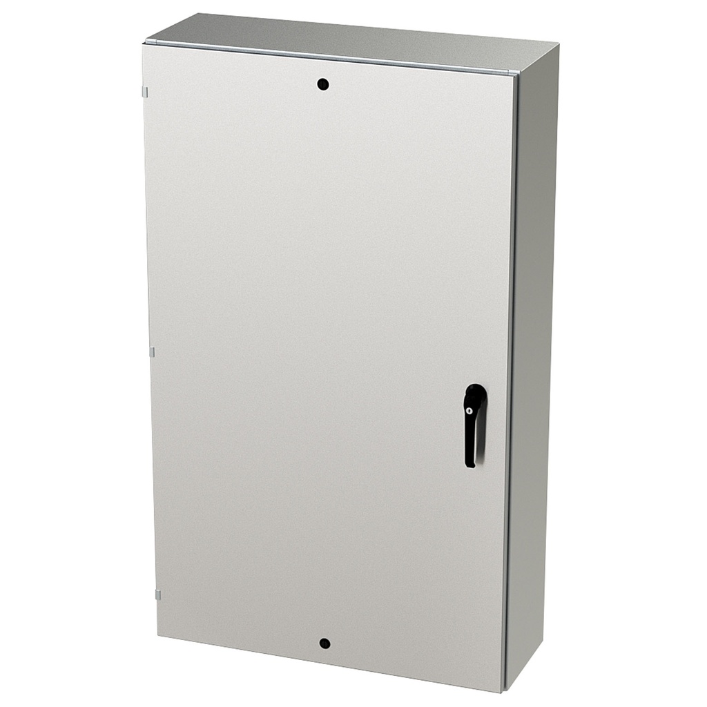 NEMA 4X Enclosure, Wallmount, 60" H x 36" W x 12" D, 304 Stainless Steel